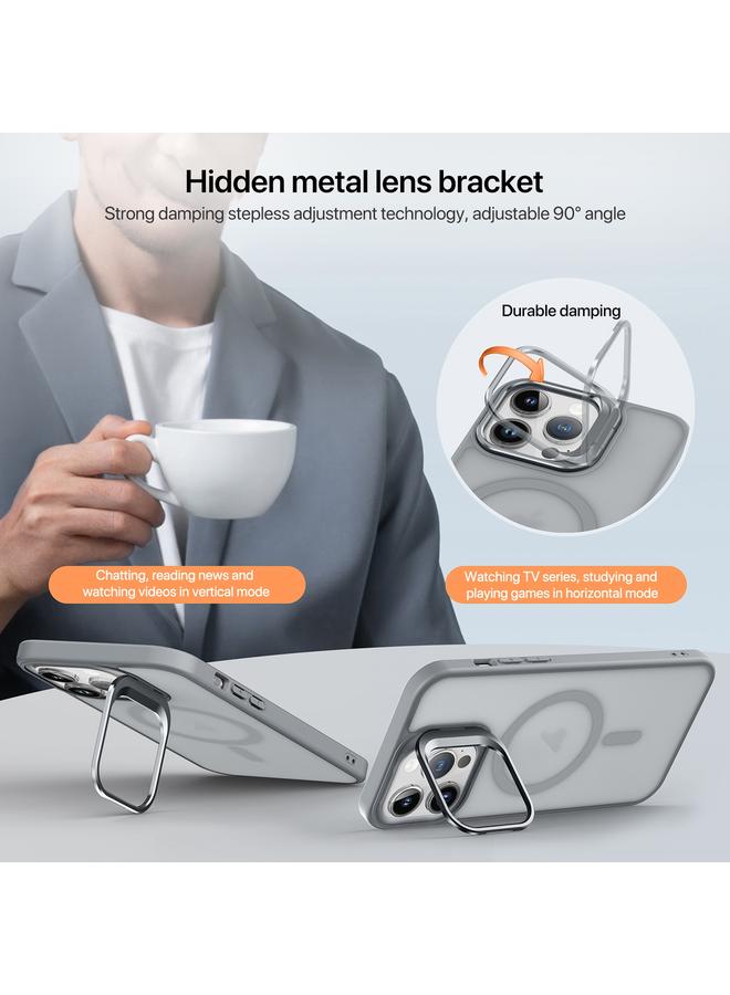 Zaboon Case For iPhone 12 Pro Skin Feel Lens Holder Magsafe Phone Case - Image 4