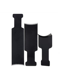 BinaryABC Flat Top Balayage Board Comb Paddle Board Comb Hair Highlighting Board Hair Colour Board,3Pcs (Black)  - Image 1