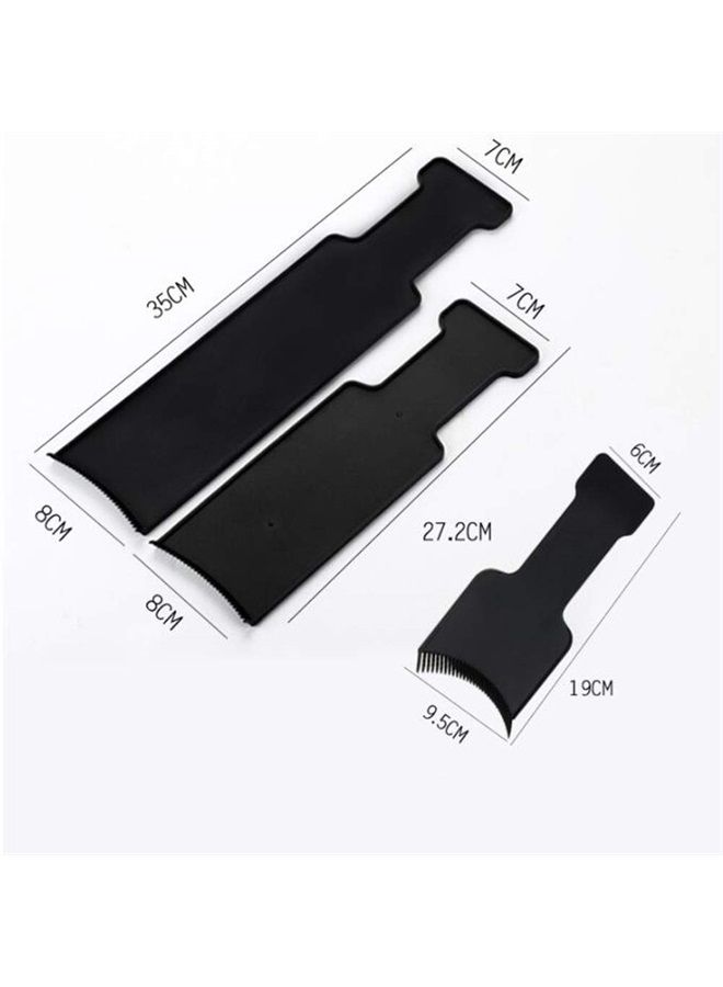 BinaryABC Flat Top Balayage Board Comb Paddle Board Comb Hair Highlighting Board Hair Colour Board,3Pcs (Black) - Image 2