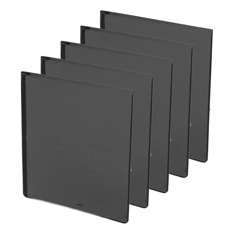 Black Magnetic Photo Frames Set of 5 Reusable Picture Pockets With Clear Protective Cover Flexible Panel For Home And Office Display - Image 5