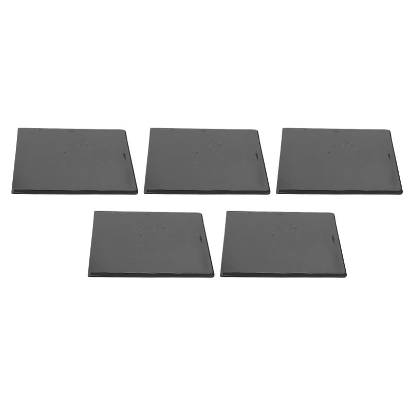 Black Magnetic Photo Frames Set of 5 Reusable Picture Pockets With Clear Protective Cover Flexible Panel For Home And Office Display - Image 4