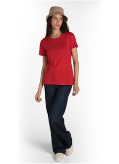 Crew Neck Short Sleeve Top