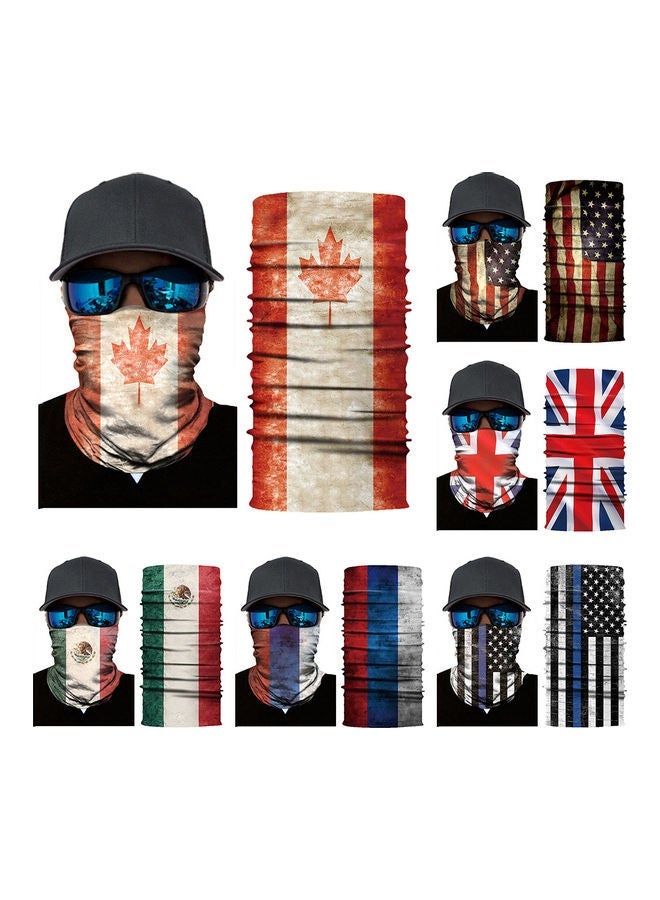 NIBEMINENT National Flag Series Neck Gaiter Balaclavas Outdoor Face Cover Bandana Headband 20 x 10 20cm  - Image 3