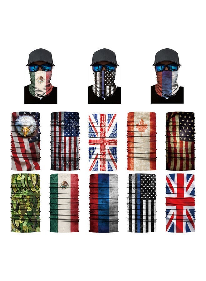 NIBEMINENT National Flag Series Neck Gaiter Balaclavas Outdoor Face Cover Bandana Headband 20 x 10 20cm  - Image 2