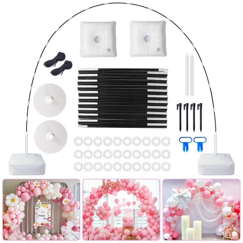 chamvis Balloon Arch Kit 74ft Balloon Arch Stand Frame with Base for Wedding Baby Shower Birthday Party Decorations - Image 2