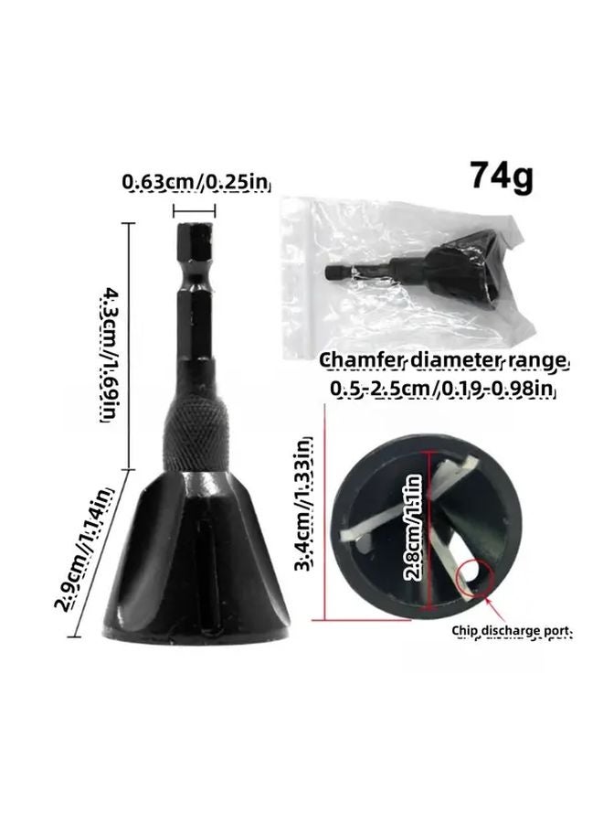 أداة إزالة الحواف الداخلية للبوق من الفولاذ والتنجستن، لصنفرة الحواف الخارجية بسلاسة، قطعة واحدة - Image 5