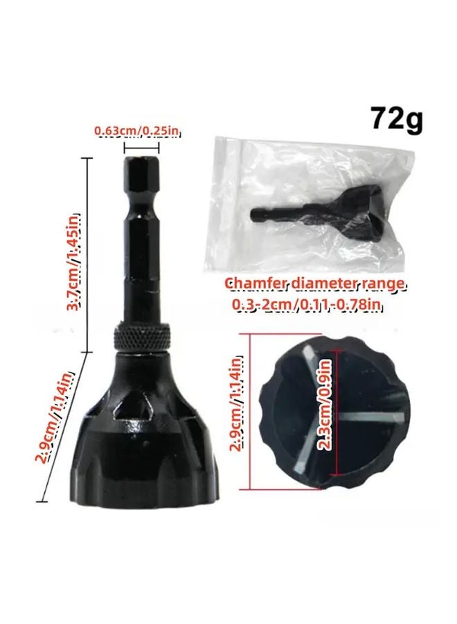 أداة إزالة الحواف الداخلية للبوق من الفولاذ والتنجستن، لصنفرة الحواف الخارجية بسلاسة، قطعة واحدة - Image 1