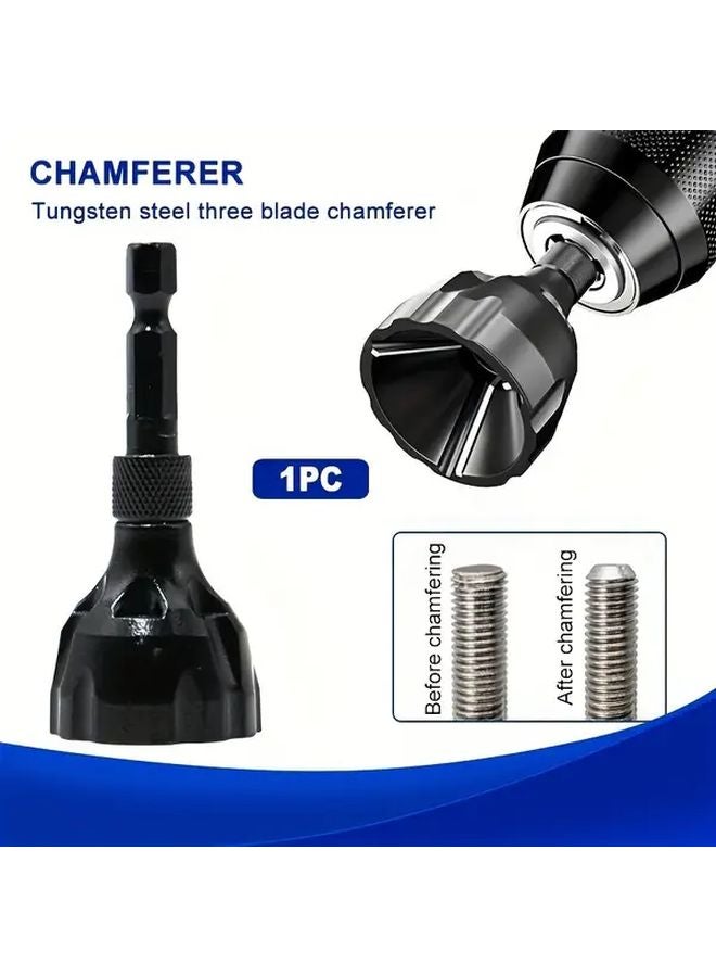 أداة إزالة الحواف الداخلية للبوق من الفولاذ والتنجستن، لصنفرة الحواف الخارجية بسلاسة، قطعة واحدة - Image 2