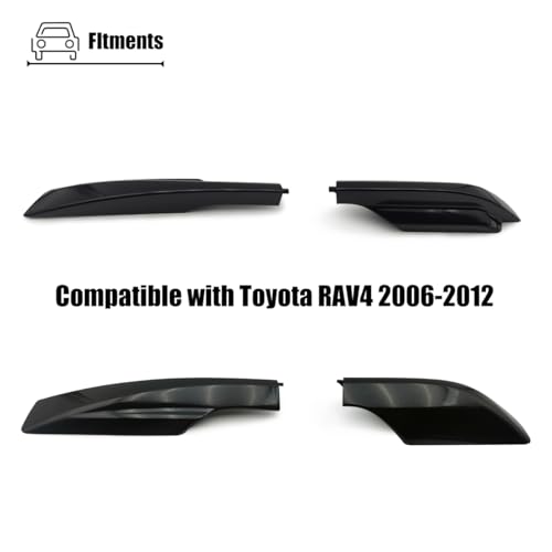 LXROAR01 4PCS Roof Rack End Cap Compatible with Toyota RAV4 2006 to 2012 Year, Roof Rack Rail Cover Shell - Image 4