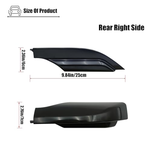 LXROAR01 4PCS Roof Rack End Cap Compatible with Toyota RAV4 2006 to 2012 Year, Roof Rack Rail Cover Shell - Image 3