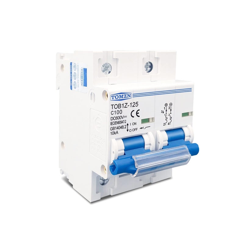 125A DC MCB Circuit Breaker 2P 600V for PV System Battery Main Switch - Image 2
