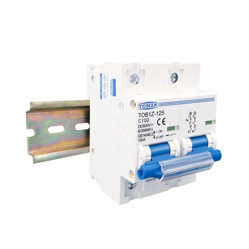 125A DC MCB Circuit Breaker 2P 600V for PV System Battery Main Switch - Image 3