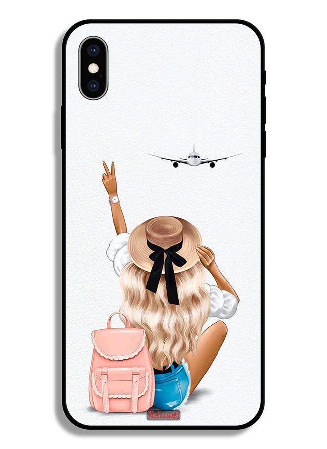 Tolwak Apple iPhone XS Max Protective Case Girl Love Travel  - Image 2