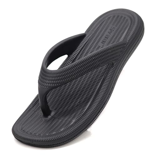 SVAAR Women's Flip-Flops Slippers | Orthopedic, Diabetic, Pregnancy | Soft Doctor Anti-Skid Slipper for Women | Comfortable & Lightweight | All Day Wear Flip-Flops Slipper Black - Image 1