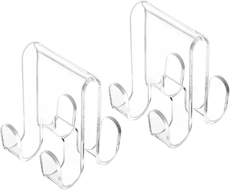Strong Adhesive Acrylic Shower Hanger Transparent Towel Bathrobes Hook Bathroom Essential - Image 1