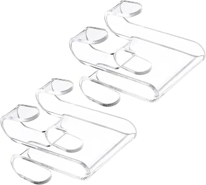 Strong Adhesive Acrylic Shower Hanger Transparent Towel Bathrobes Hook Bathroom Essential - Image 4