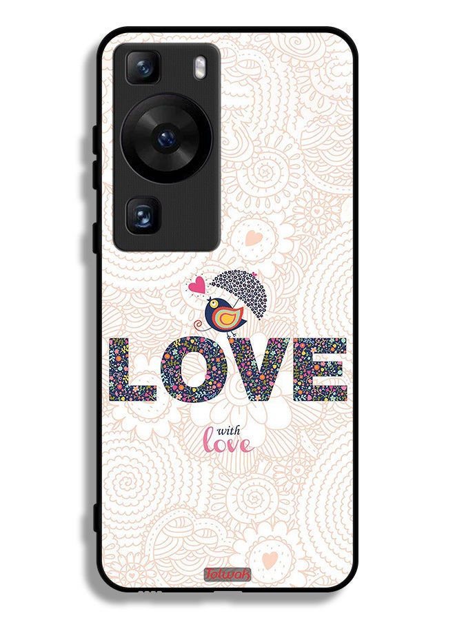 Tolwak Huawei P60 Protective Case Cover Love With Love - Image 1