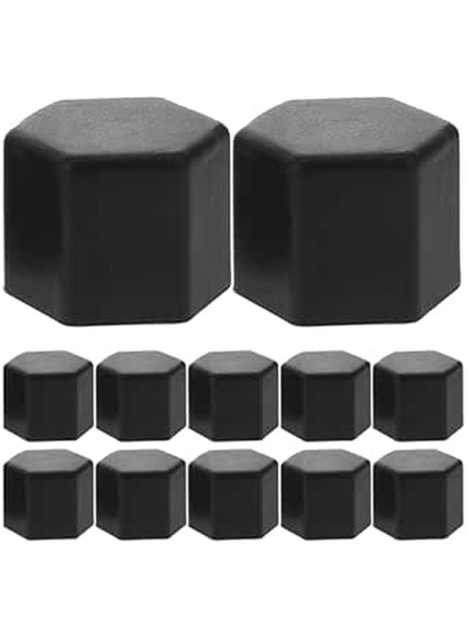 20pcs Universal Car Wheel Nut Caps Anti Rust Dustproof Tire Bolt Covers Black - Image 1