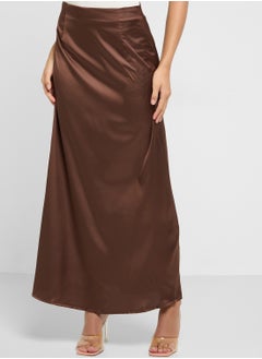 ELLA Long Satin Skirt  - Image 2