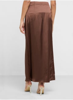 ELLA Long Satin Skirt  - Image 3