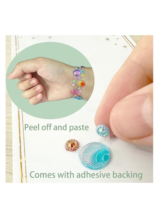 Generic - 1036pcs Rhinestone Stickers Self Adhesive Stick on Gems Face Jewels Stickers Rhinestones Gem Stickers Shining Gemstone Sticky for Crafts Kids Crafting Decorating DIY - Image 1