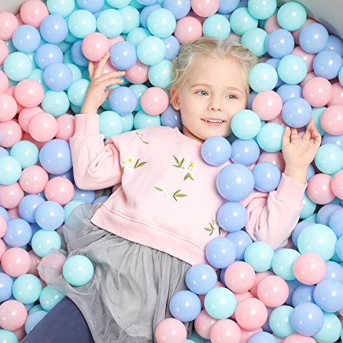 TRENDBOX 100 pcs Macaron Ball Pit Balls Plastic Balls for Ball Pit Pool Playpen Babies Kids Children Birthday Parties 100 pcs - Image 1