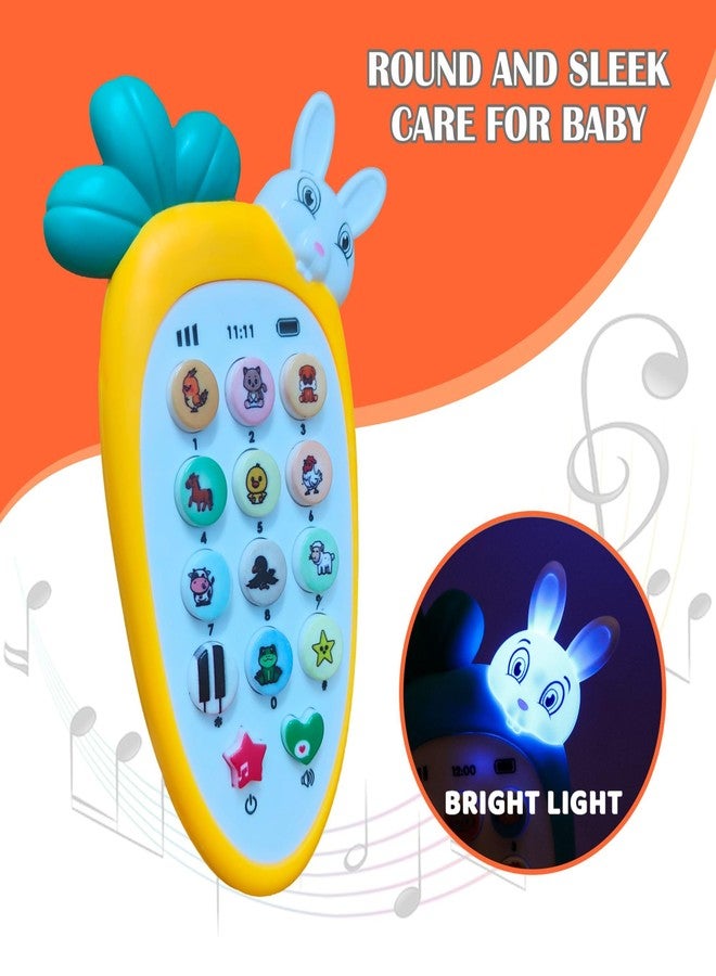 RAINBOW RIDERS Carrot Tunes Melody Phone for Kids Musical Mobile Phone for Kids with Animal Sound,Dialer Sound,Ringtones,Lights, Baterry Operated,Best Birthday Gift for 3+ Years. - Image 5