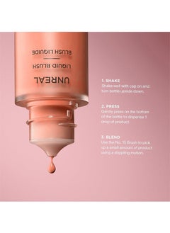 Hourglass Unreal Liquid Blush 10.3ml- Long-Lasting Blush Liquid - Up To 12 Hours - Moment  - Image 5