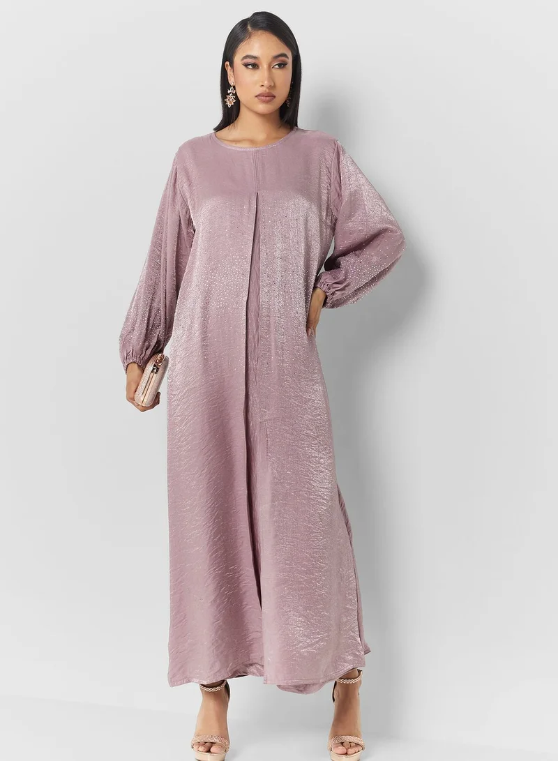 Khizana Embellished Detail Abaya