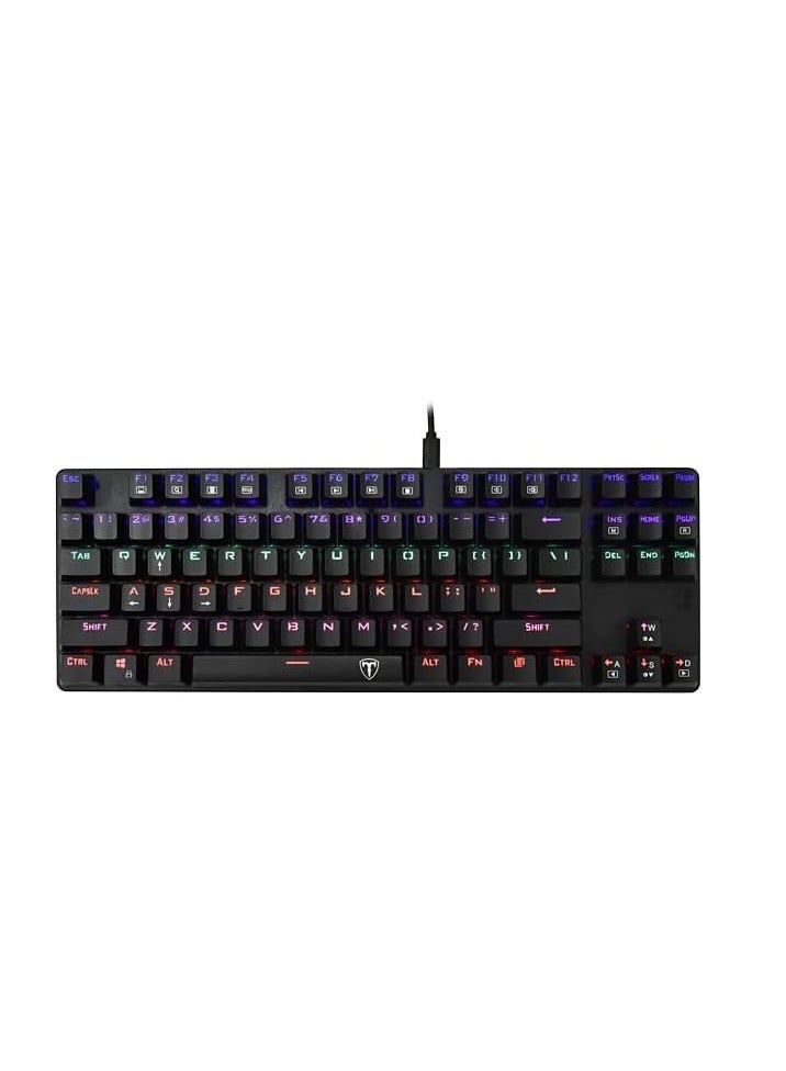 T-DAGGER T-TGK313 Mechanical  LED Gaming Keyboard - Red Switch - AR/En - Black - Image 3