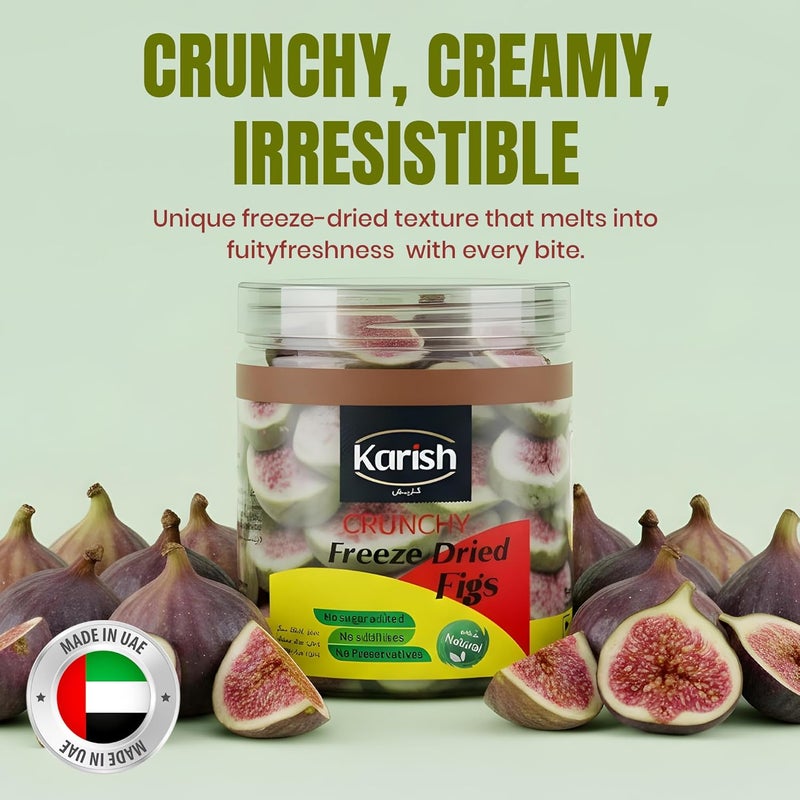 Karish Crunchy Bites Freeze Dried Fig | Dried Fruit | No Added Sugar, Great healthy Snack - Image 3