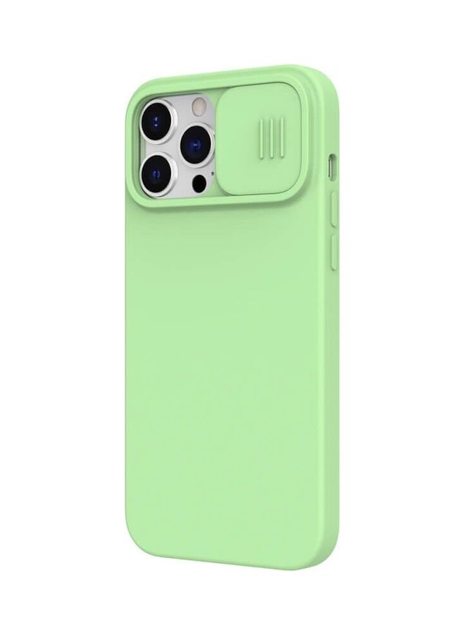 Camshield Silky Silicone Case For Apple Iphone 13 Pro Max Mint Green