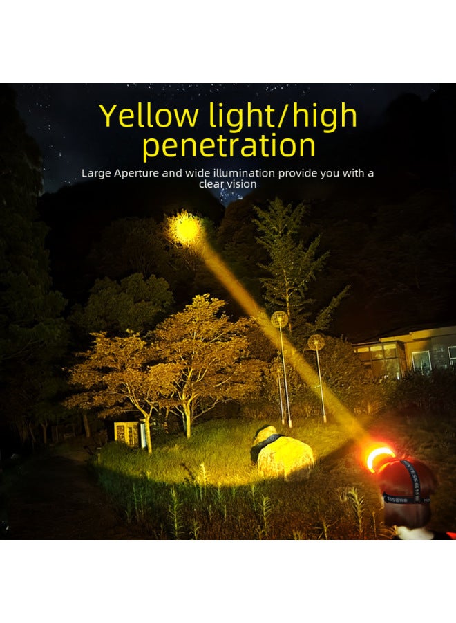 Generic High Power Led Fishing Night Light Waterproof Outdoor Headlamp Super Bright Long Range Exploration Torch Fishing Equipment-Color:T998x-1 White Light (32-wick Single Lithium Battery + Electronic Display)  - Image 5