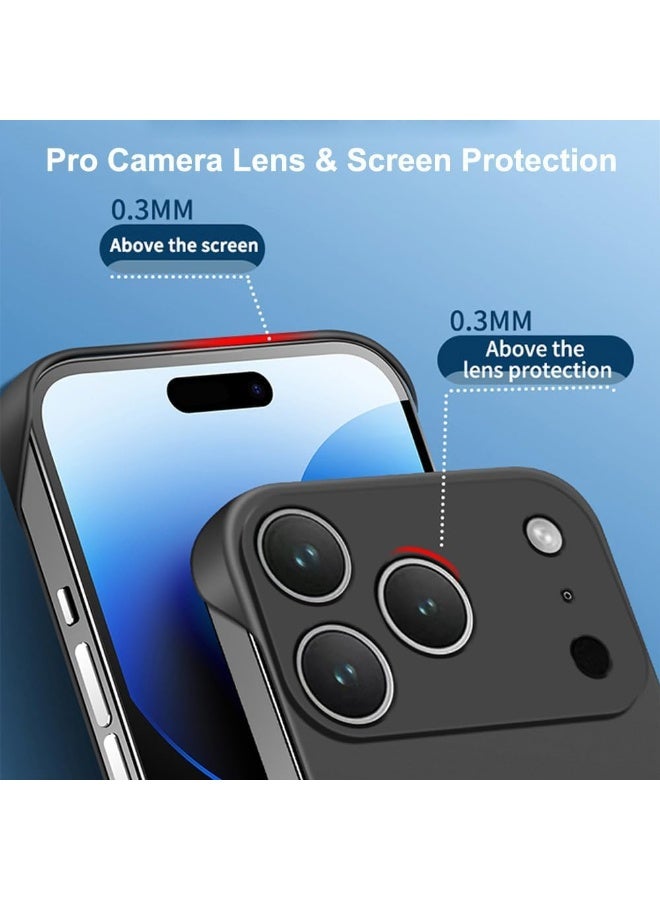 ايكارلوس جراب مغناطيسي رفيع لهاتف iPhone 17 Pro Max، متوافق مع Mag-Safe، جراب هاتف رفيع ورفيع ذو ظهر صلب بدون إطار وبدون حدود ومضاد للصدمات مع حبل - Image 4