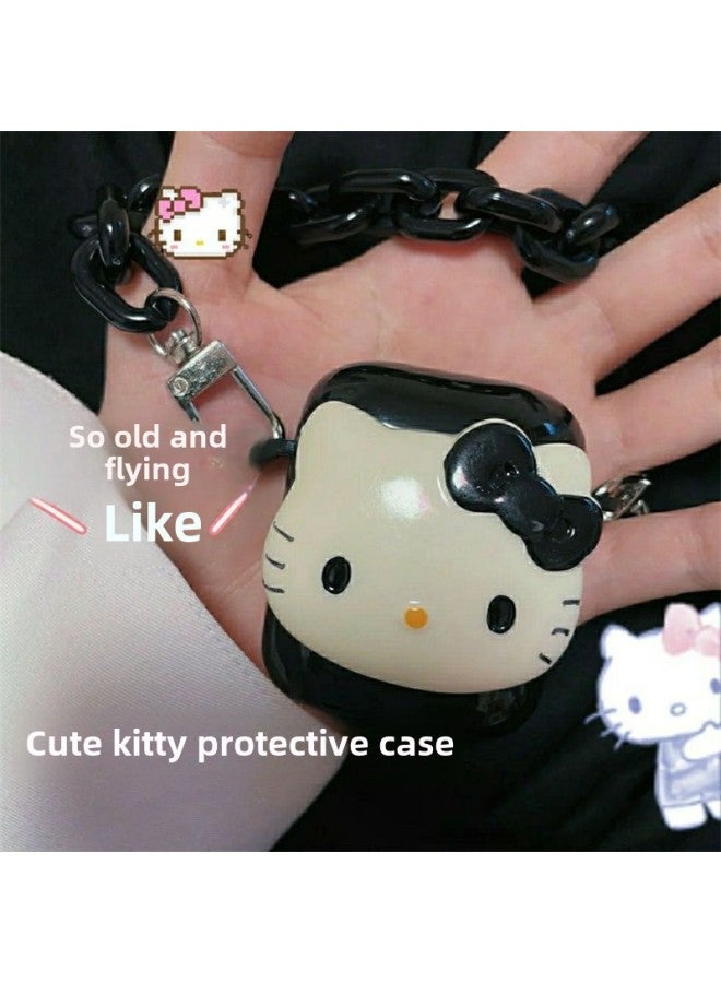Cartoon Kitty Hello Kitty Earphone Case Apple Airpods1/2 Generation Pro3 Protective Case Hanging Chain Soft Case Cute-Color:Pink Melody-1/2 Generation Earphone Case-Applicable Models:Standard - Image 4