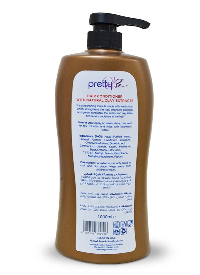 Pretty Be Natural Clay Extracts Hair Conditioner 1000ml  - Image 2