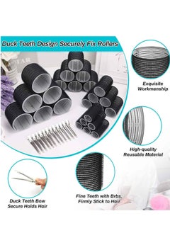 Selizo Hair Curlers 36 Pcs Set with 24Pcs Hair Curlers 4 Sizes and 12 Pcs Hair Clips for Long Medium Short Thick Hair, Black - pzsku/Z672AD6A665A2E006373FZ/45/_/1732634277/b3b2d33d-3cc4-43bf-8ffe-4f1ea505d7da