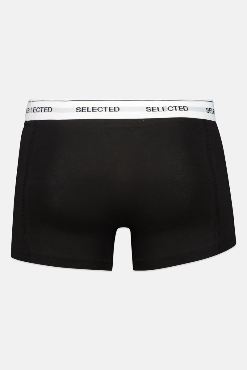 Selected Homme Men 3 Pcs Brand Logo Trunks, Multicolor - Image 3