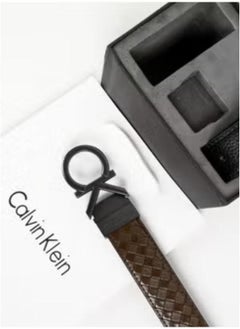 CALVIN KLEIN JEANS PLUS Calvin Klein Original Black Belt Black and Brown  - Image 3