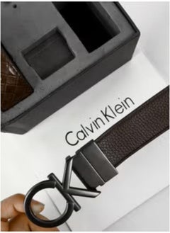 CALVIN KLEIN JEANS PLUS Calvin Klein Original Black Belt Black and Brown  - Image 5
