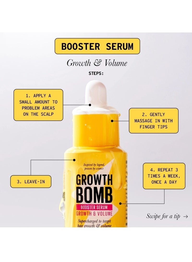 Growth Bomb علاج تعزيز نمو الشعر والحجم مع مستخلصات طبيعية - يقوي الشعر المتساقط، يضيف كثافة ويعزز الامتلاء الطبيعي (30 مل) - Image 2