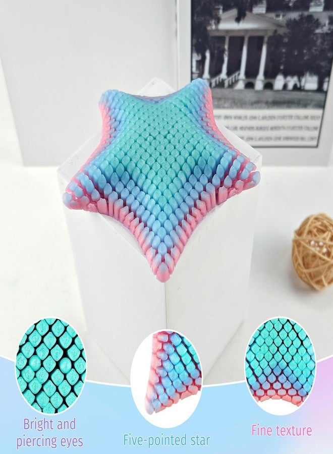 squishy Fidget Slider, 3D Printied Multicolor Star Design Decompression Desk to Anxiety and Stress Gadgets Gifts for Men or Women - Image 5