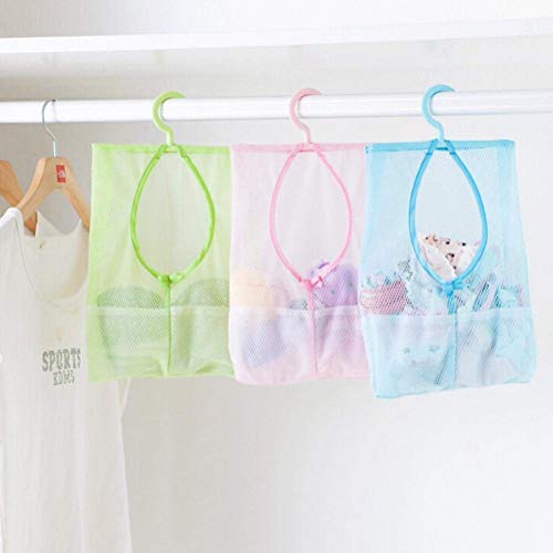 Luvina Multipurpose Clothespin Bag with Hanger,Hanging Storage Mesh Bag for Home Over The Door Pack of 2 - Image 3
