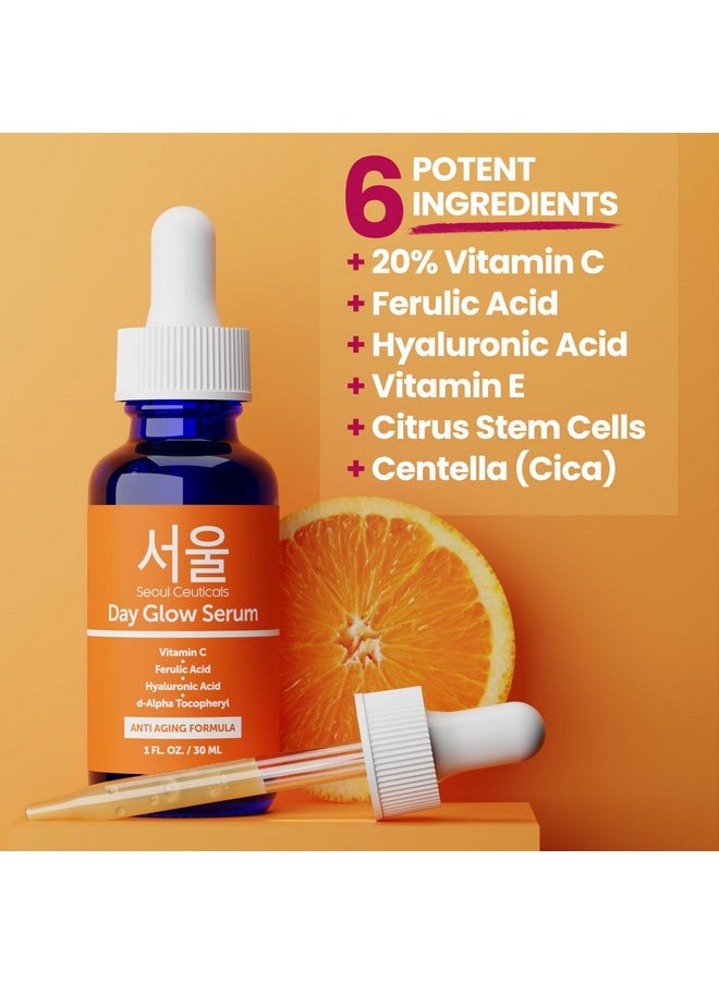 seoulceuticals SeoulCeuticals Korean Skin Care 20% Vitamin C Hyaluronic Acid Serum + CE Ferulic Acid - Potent Anti Aging, Anti Wrinkle Korean Beauty 1oz  - Image 5