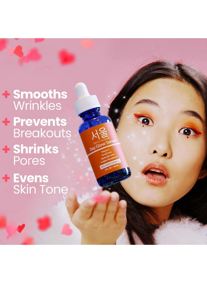 seoulceuticals SeoulCeuticals Korean Skin Care 20% Vitamin C Hyaluronic Acid Serum + CE Ferulic Acid - Potent Anti Aging, Anti Wrinkle Korean Beauty 1oz  - Image 4