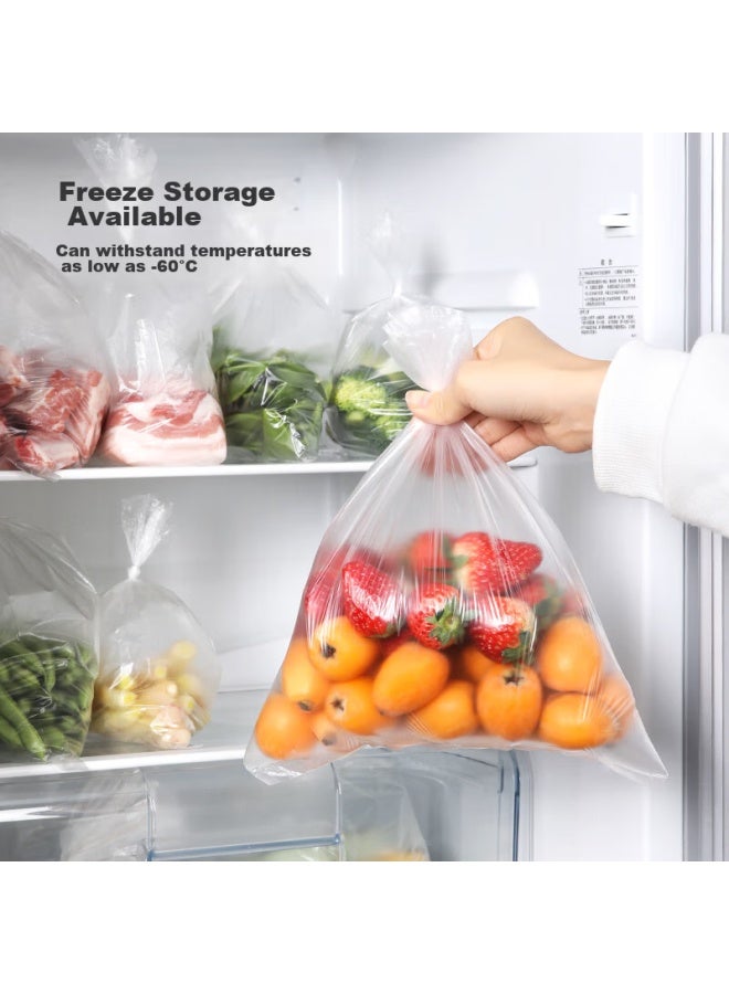 Maryya Meili Ya, Perforated Large Food Storage Bags, Food-grade Packaging Bags, Plastic Bags, Thickened, 330 Pieces, 35*25cm - Image 4