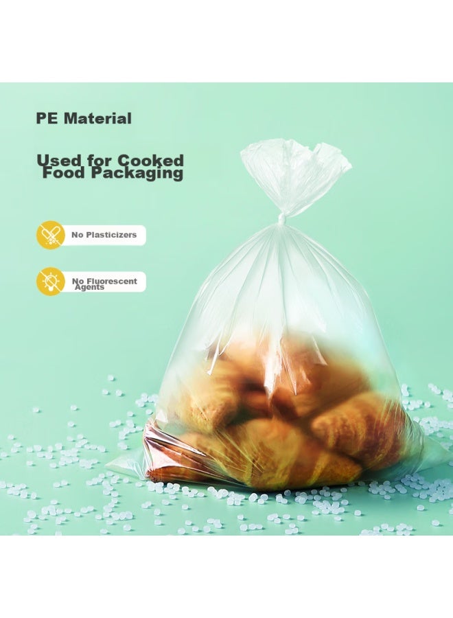 Maryya Meili Ya, Perforated Large Food Storage Bags, Food-grade Packaging Bags, Plastic Bags, Thickened, 330 Pieces, 35*25cm - Image 2