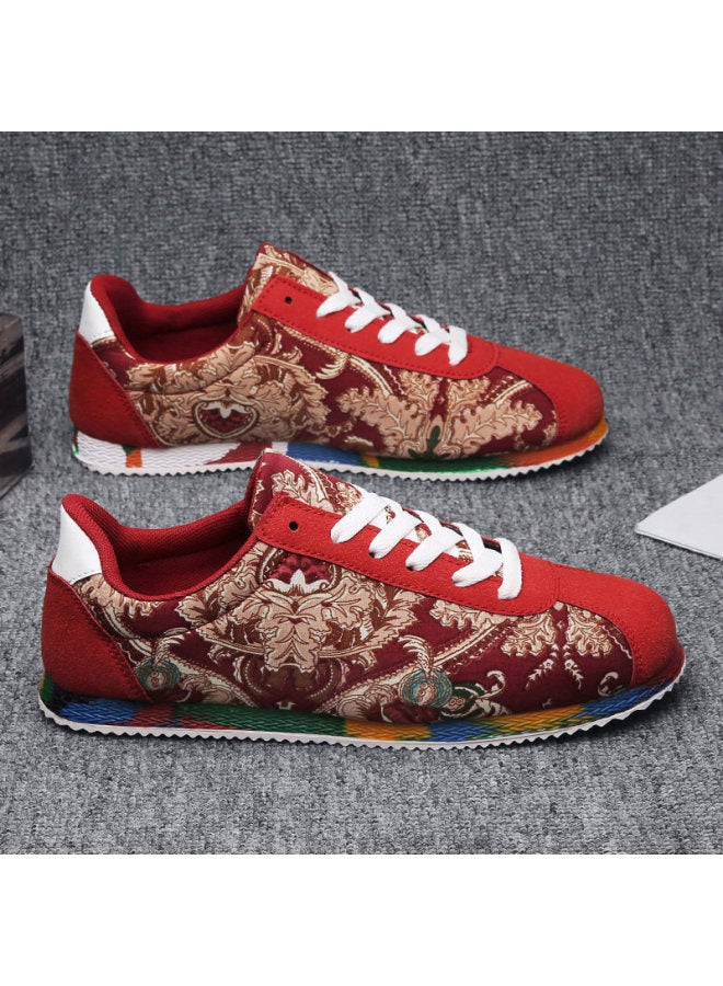 Summer Chinese-style Canvas Shoes For Men, Spirited Social Youth Sneakers, Sports Casual Gump-style Shoes, Trendy Versatile Influencer Shoes