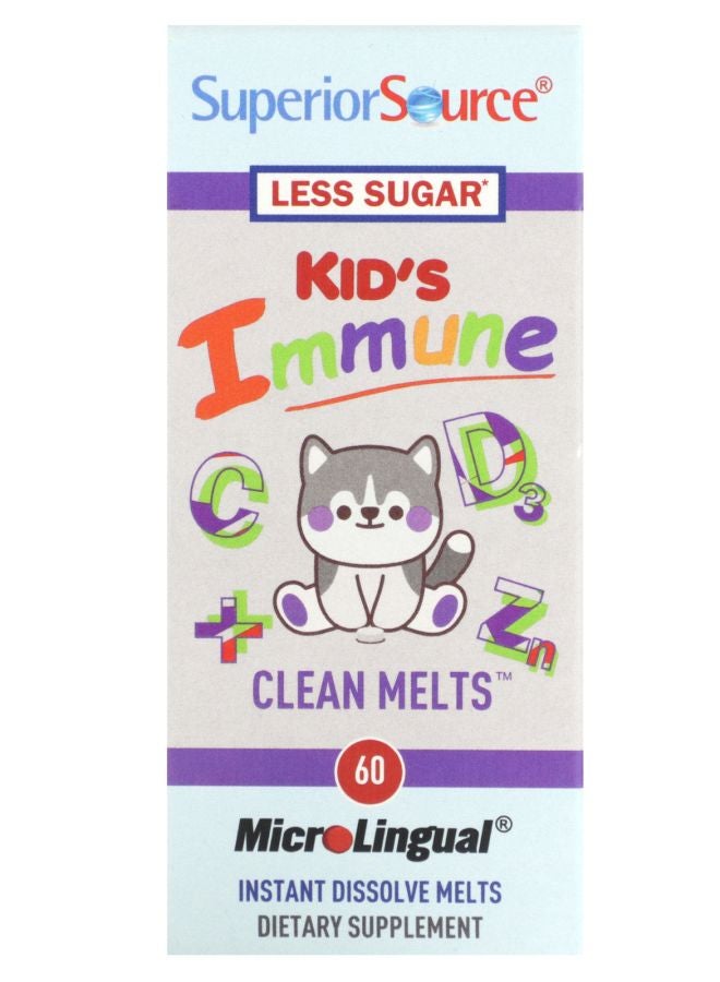 Superior Source Kid's Immune Clean Melts 90 Instant Dissolve Melts