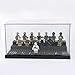 WMM Minifigure Display Case for Action Figures Blocks Dustproof Acrylic Display Box Storage with 3 Movable Steps for Collection Models Minifigures Bricks Blocks Toys - Image 3